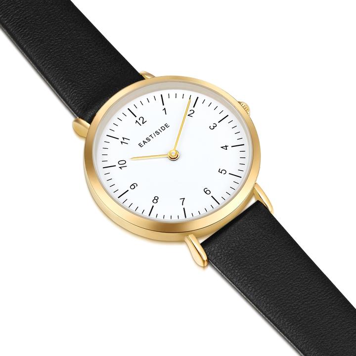 Actual product image Eastside Ladies quartz watch Rosehill genuine leather black - 23904 (Analogue wristwatch, 32.10 mm)