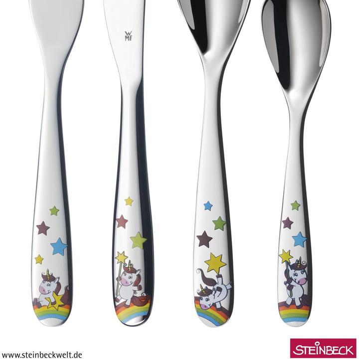 Produktbild WMF Kinderbesteck 4tlg Einhorn ab 3 Jahre Edelstahl poliert
