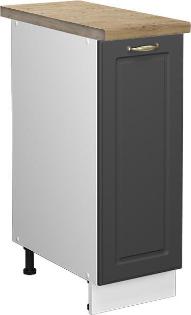 Anthrazit, Anthrazit-Gold, Goldkraft Eiche, Weiss