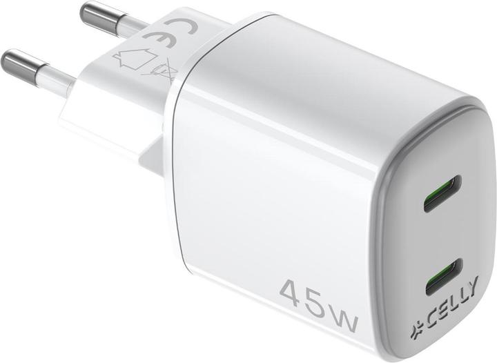 Celly UPTC2USBC45WWH (45 W, 2 ports)