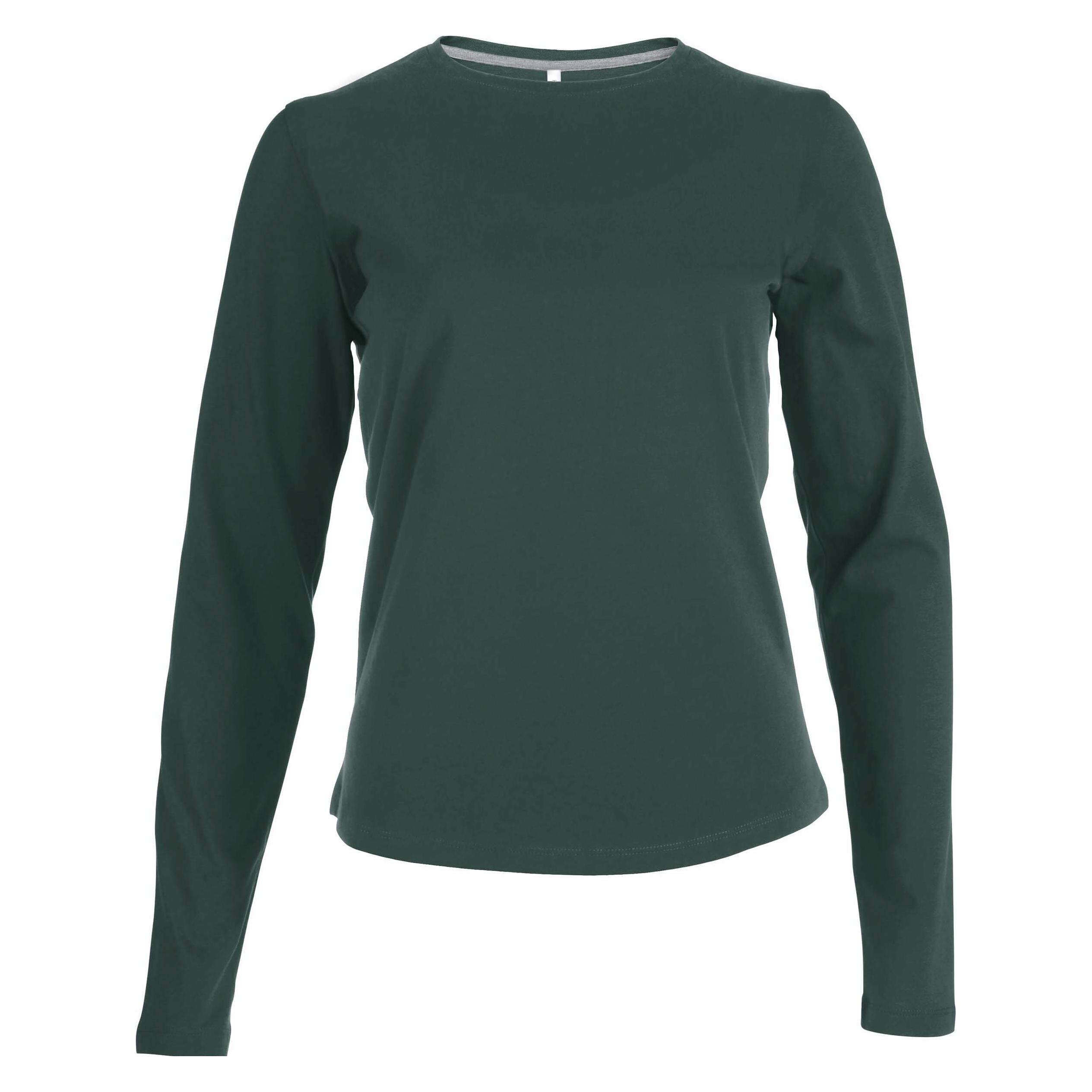 Kariban, Damen, Shirts, Col Rond, Grün, (M)