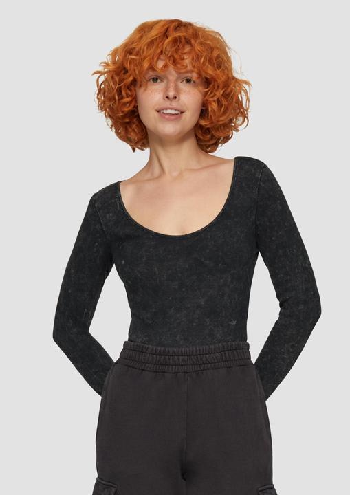 Actual product image S.Oliver T-Shirt Body Gewaschener Body mit Rippstruktur (XL)