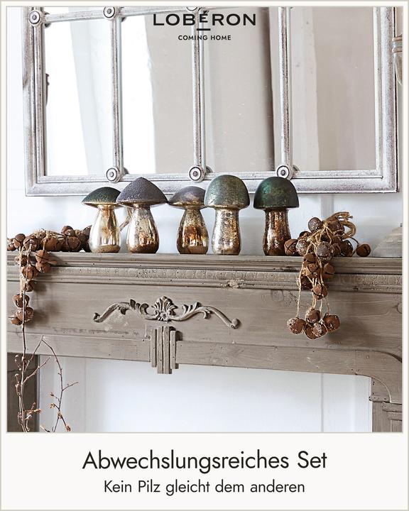 Image du produit Loberon Set de 5 champignons décoratifs Grana