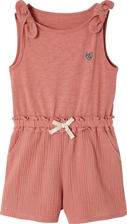 Produktbild Vertbaudet Kurzer Mädchen Jumpsuit aus Materialmix (128)
