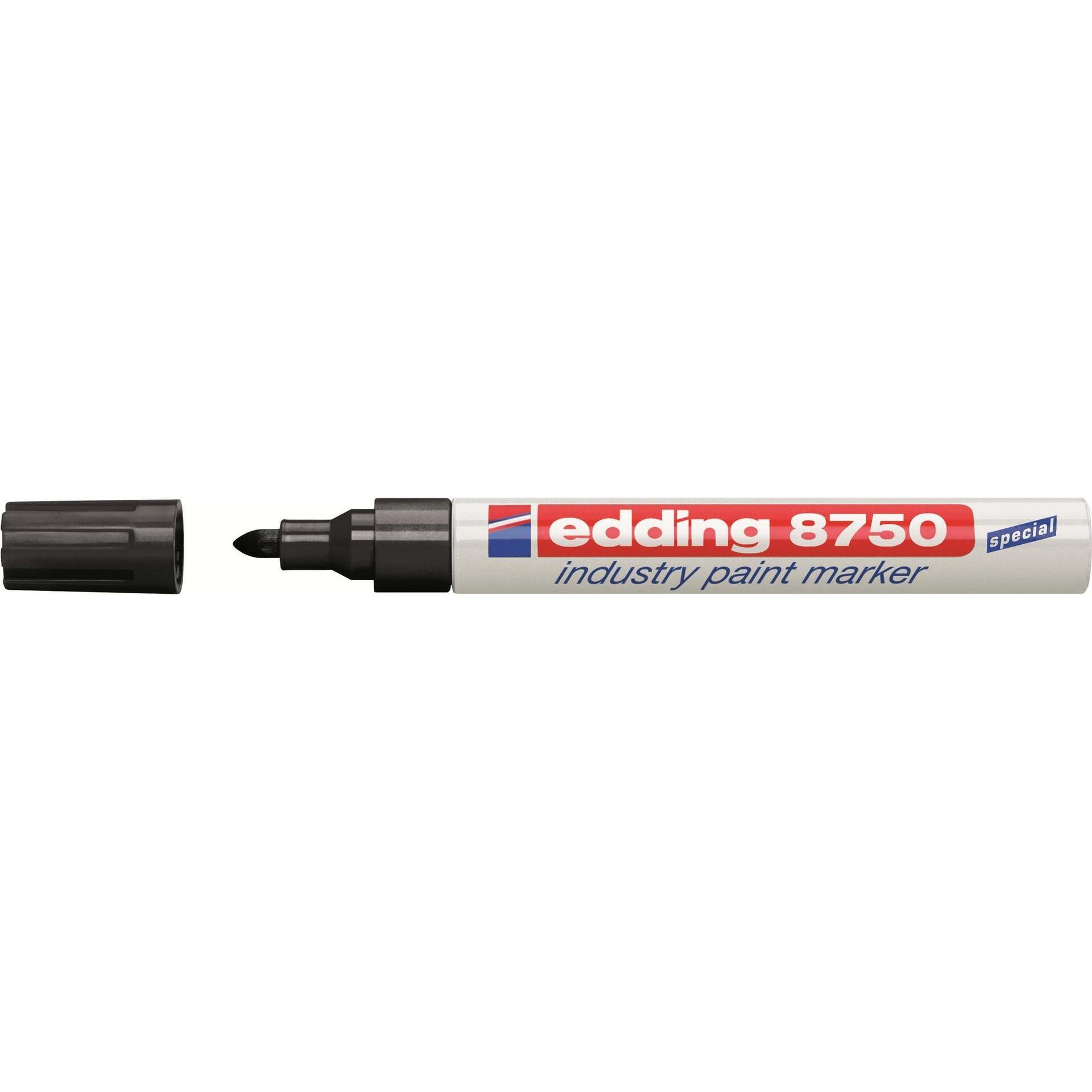 Thumbnail - 10x Edding, Marker, 8750 (Schwarz, 2 mm, 1 x)