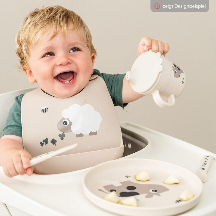 Image du produit Done by Deer Lätzchen Silikon-Lätzchen - Pigee - Powder