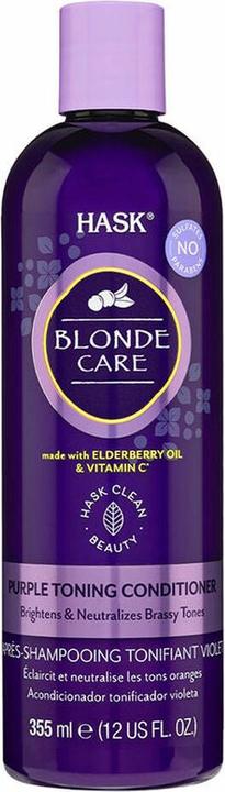 Actual product image Hask BLONDE CARE purple toning conditioner 355 ml (355 ml)
