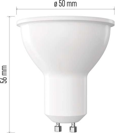 Produktbild Emos LED Lampe Classic MR16 Weiss/ GU10 / 5,8 W (75 W) / 565lm / WarmWeiss (GU10, 565 lm, 1x)