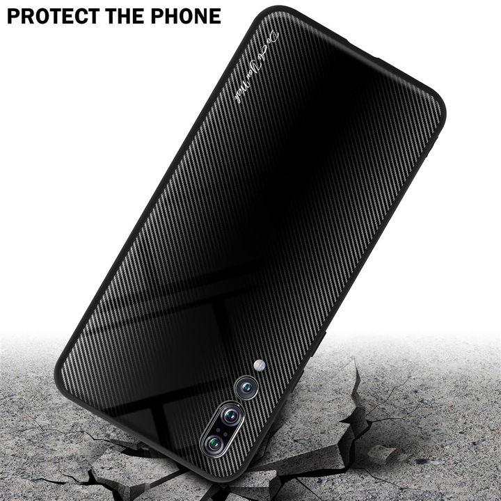 Productafbeelding Cadorabo TPU gestreepte glasplaat (Huawei P20 Pro, Huawei P20 Plus)