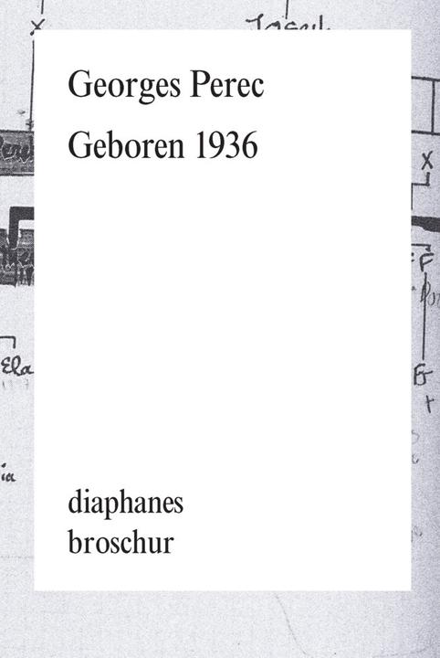 Produktbild Geboren 1936 (Deutsch, Georges Perec, 2015)