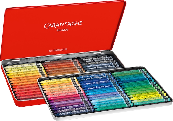 Image du produit Caran d'Ache Neocolor II Aquarelle Metallschachtel (Multicolore, 84 x)
