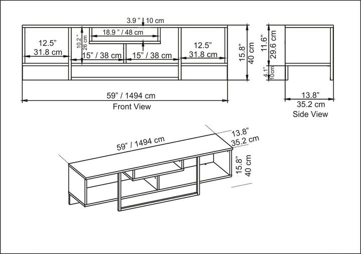 Immagine prodotto Kalune Design Francisco (150 x 35,5 x 40 cm)