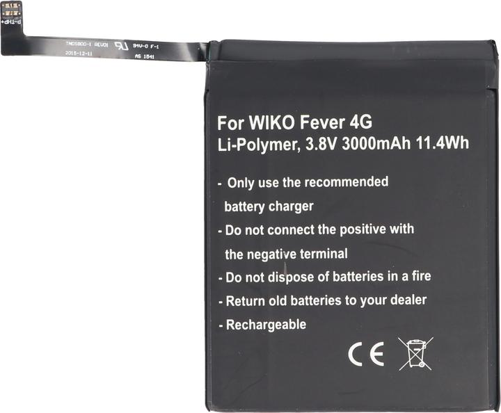 Wiko Akku Fever, FEVER 4G Akku TLP15J15