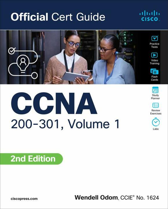 Produktbild CCNA 200-301 Official Cert Guide, Volume 1 (Englisch, Wendell Odom, 2024)
