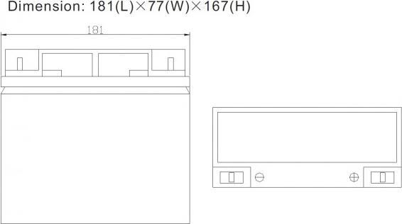 Image du produit Ritar Batterie AGM 22Ah (12 V, 22 Ah)