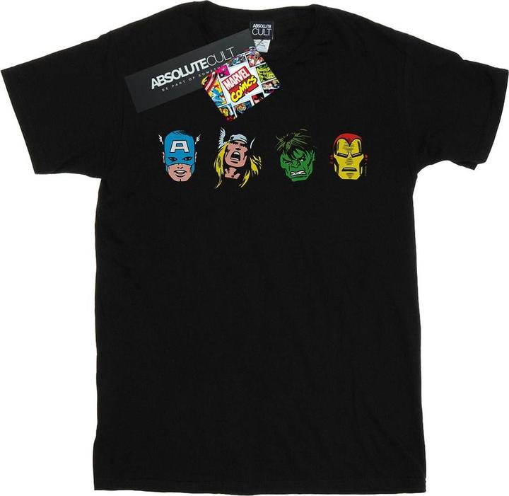 Image du produit - T-shirt AVENGERS COMIC HEADS - Homme (XL)