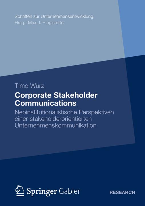 Produktbild Corporate Stakeholder Communications (Deutsch, Timo Würz, 2012)