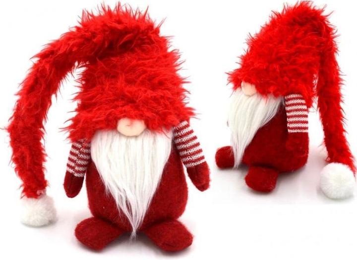 Saska Garden Elfe mit Pelzmütze 15,5x14,4x64,5cm