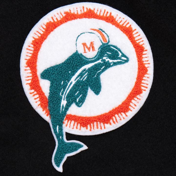 Produktbild Mitchell & Ness Varsity Jacke BLACKOUT Miami Dolphins - M (M)