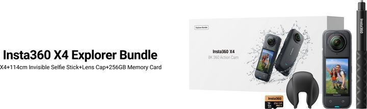 Immagine prodotto Insta360 X4 Explorer Bundle (30p, Bluetooth, WiFi)