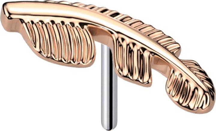 Actual product image Star Piercing Threadless spring rose gold (without brass, Titanium)