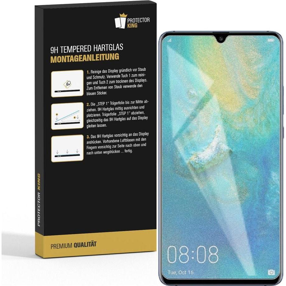 Thumbnail - Protectorking 4x Echtes Tempered 9H Panzerhartglas Matt Entspiegelt (4 Stück, Huawei Mate 20 X), Smartphone Schutzfolie,...