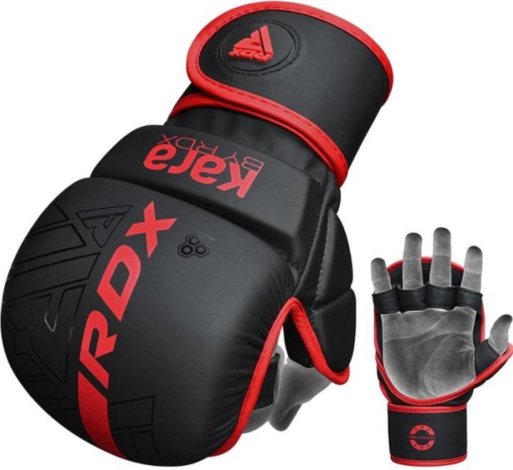 Actual product image Rdx Grappling Gloves Shooter F6 Matte Red Plus-S/M (S, M)