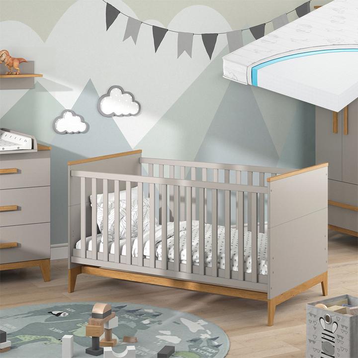 Image du produit VitaliSpa Kinderbett Malia, Cashmere-Eiche, 143.2 x 81 cm, mit Matratze