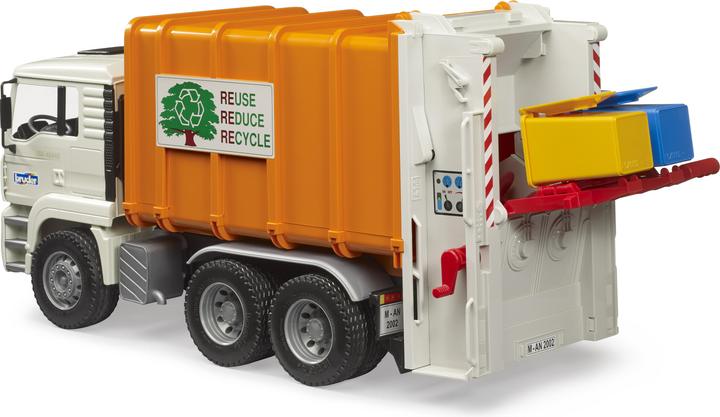Actual product image Bruder 02772 MAN TGA rear loader refuse truck