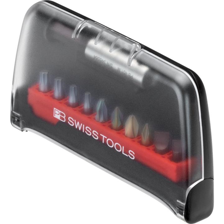Actual product image PB Swiss Tools Bit set PB C6 702 BC (TX25, PH2, PZ2, TX10, PH1, TX15, PZ1, SL4, TX20, SL 2)