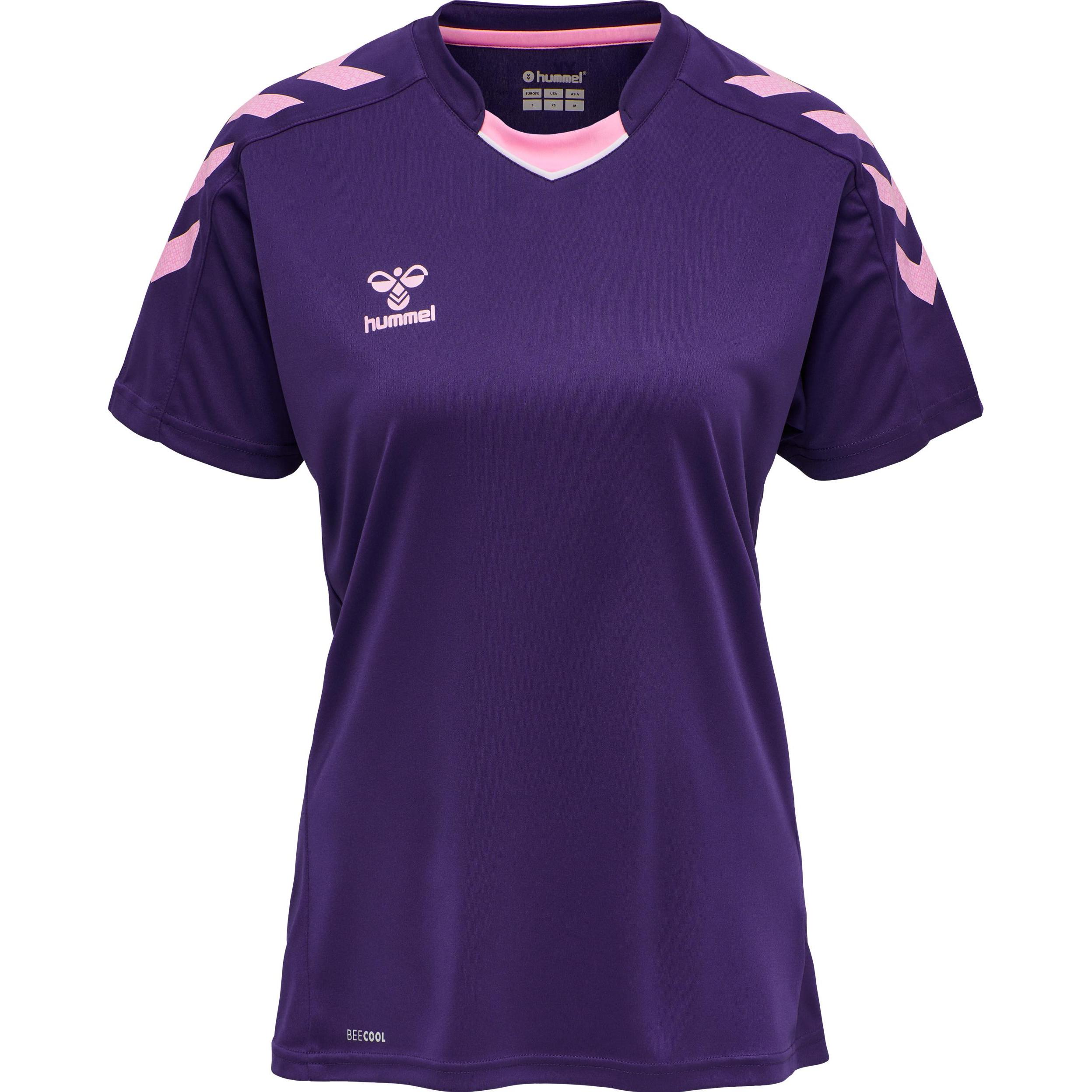 hummel, Damen, Sportshirt, Core Xk Poly Jersey S/S Woman (M), Violett, M