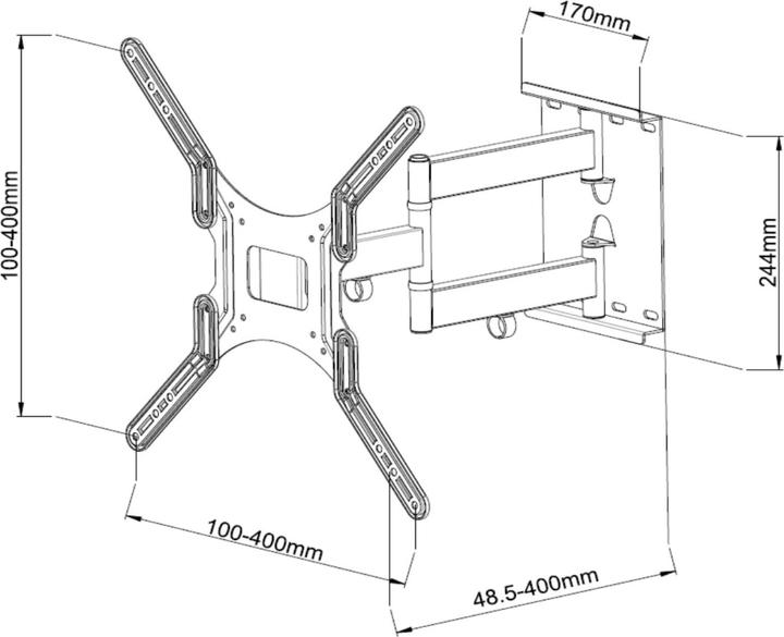 Produktbild Vivanco Wap 410 (Wand, 55", 45 kg)