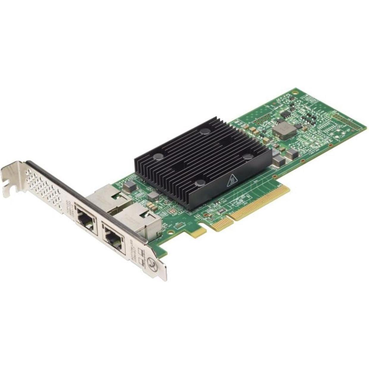 Dell Broadcom 57416 Dual Port 10Gb Base-T PCIe Adapter Low Profile Customer Install (PCI-E x8), Netz