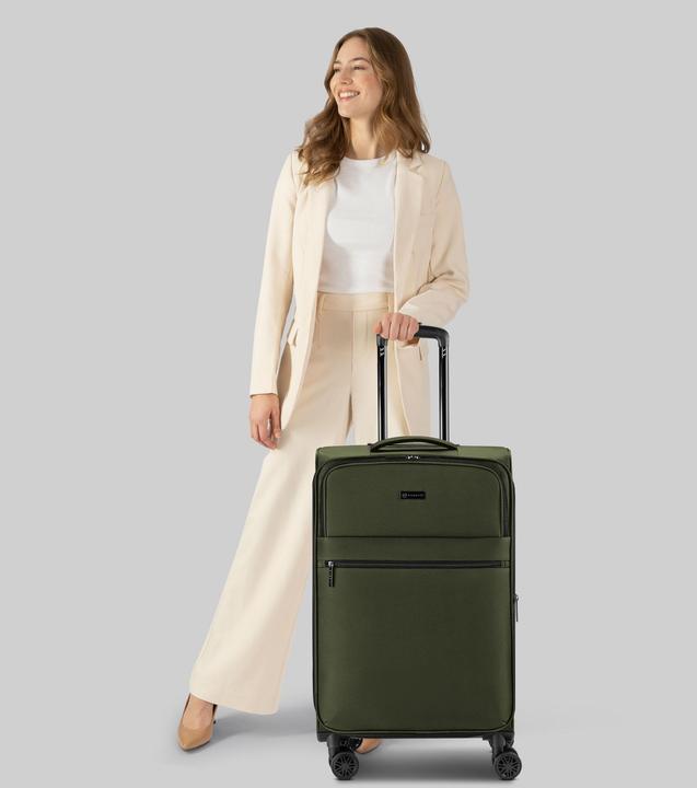 Immagine prodotto Bugatti Valencia Soft 4 Rollen Trolley M 64.5 cm mit Dehnfalte (57 l)