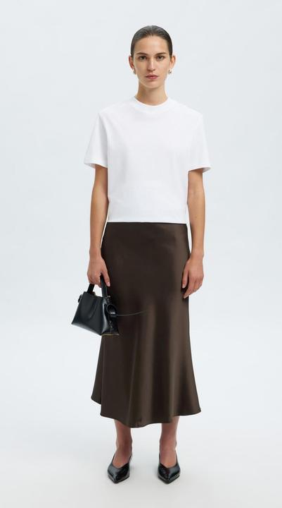 Actual product image Selected Femme Slflena Hw Midi Skirt Noos (40)