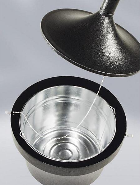 Produktbild Rubbermaid Standascher Aladdin schwarz, flammverlöschend