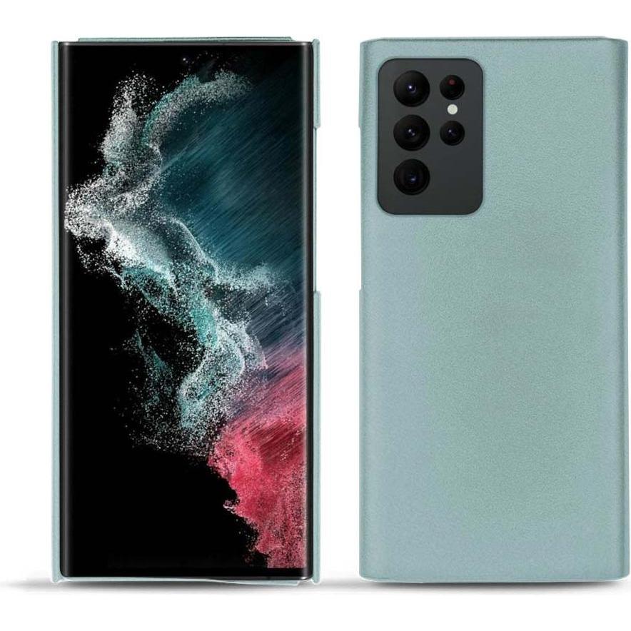 Thumbnail - Noreve Lederschutzhülle (Samsung Galaxy S22 Ultra), Smartphone Hülle, Blau