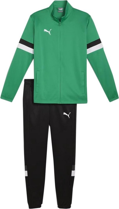 Produktbild No Name Puma Team Rise Herren Trainingsanzug grün-schwarz 658653 05 (L)