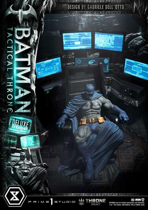 Actual product image Prime 1 Studio DC Comics statuette Throne Legacy Collection Batman Tactical Throne Deluxe Bonus Version
