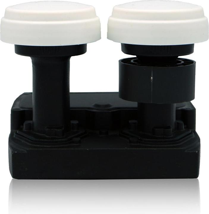 Produktbild FTE Premium Monoblock Quad LNB Sat-Antenne (4-Teilnehmeranschluss, Zwei-Satelliten-Positionen, HD 1080 (Quad LNB)