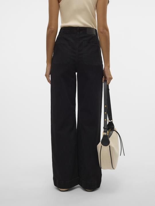 Actual product image Vero Moda VMKAYLA Hohe Taille Weiter Beinschnitt Jeans Weit geschnitten (W29/L32)