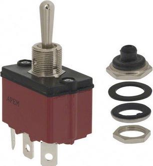 Productafbeelding APEM Tuimelschakelaar 1-polig E-E 6A 250VAC