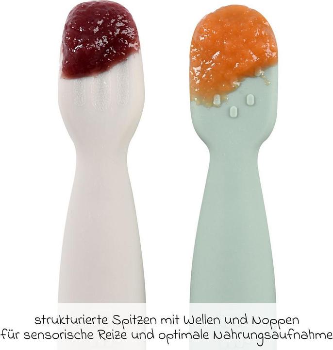 Immagine prodotto Beaba Cucchiaio didattico in silicone verde/grigio 2s