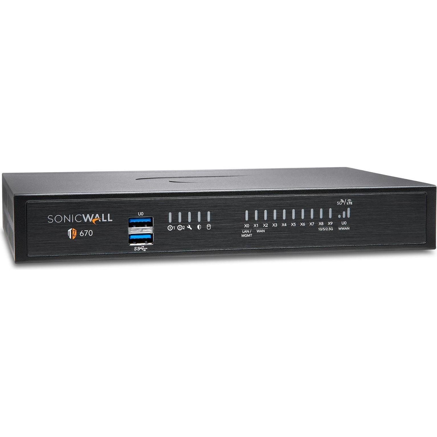 SonicWall TZ670 SECURE UPG PLUS ESS 2Y, Firewall