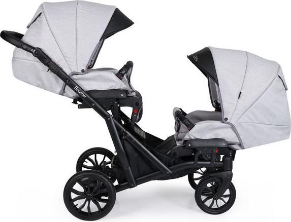 Produktbild Kunert Zwillingskinderwagen Booster 01 grau 2in1