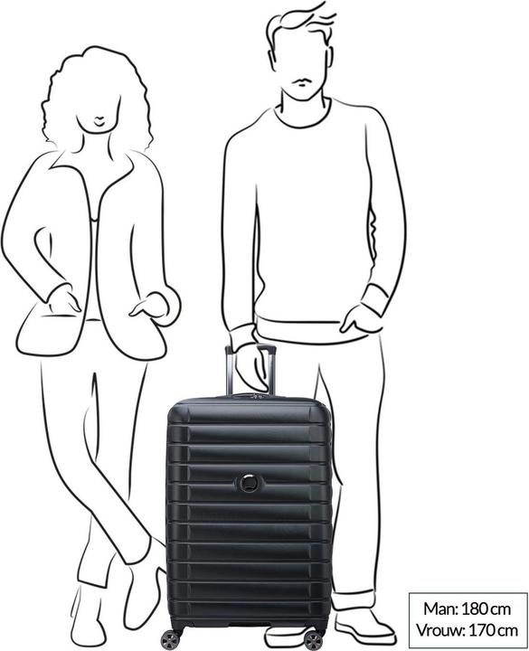 Actual product image Delsey Shadow 5.0 Expandable 75 cm Luggage, Blue (106 l)