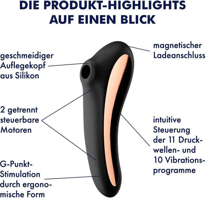 Productafbeelding Satisfyer Dual Kiss Air Pulse Vibrator