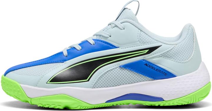 Aqua Glow, Blue, Green Glare, Puma White, White