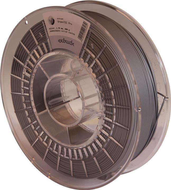 Actual product image Extrudr GreenTEC Pro Silver 1.75 mm 800 g (bioTEC, 1.75 mm, 800 g, Grey)