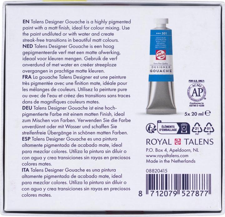 Image du produit Talens Gouache Extra Fine Quality Set (20 ml)